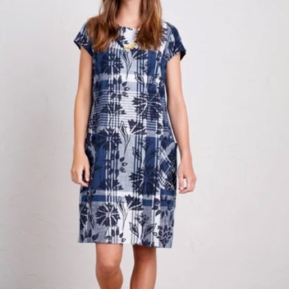 Seasalt Cornwall Dresses Like New Seasalt Cornwall Blue White Floral Dress Poshmark